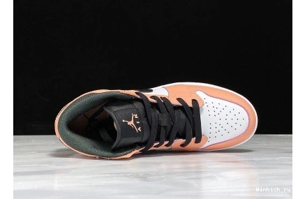 (GS) PINK JORDAN MID AIR QUARTZ 1 1101